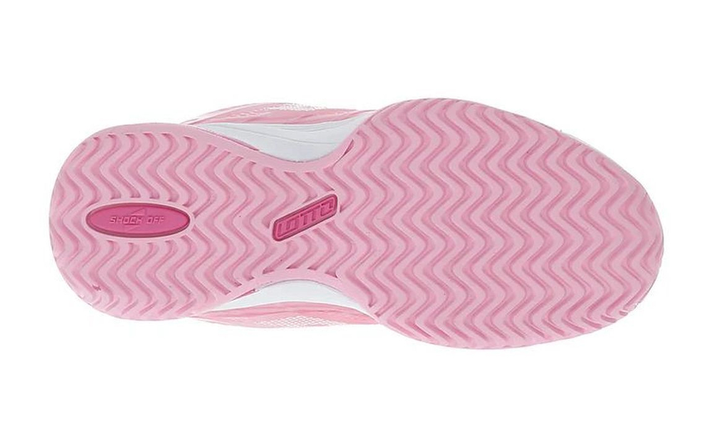 Детские теннисные кроссовки Lotto Mirage 300 All Round Junior - wild orchid/all white/pink