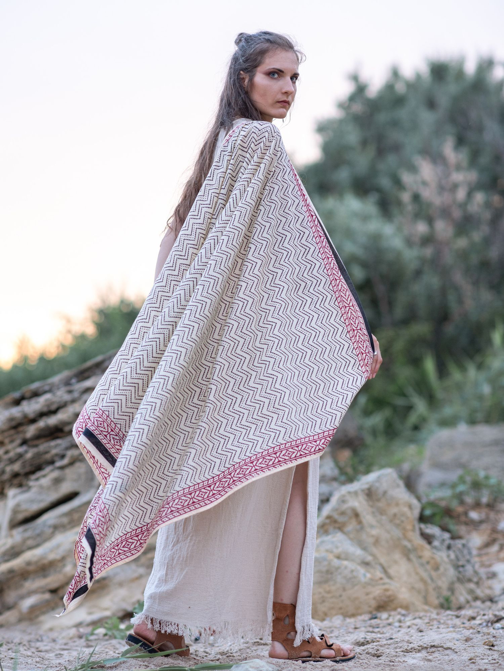 Легкий шарф-платок