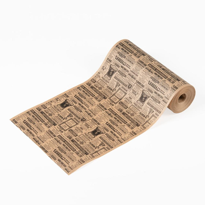 Рулон бумаги Ф28 см длина 25 м, крафт "Газета", 40гр/м2