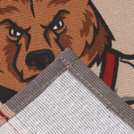 Кухонное полотенце «Доляна. Настоящий защитник», 35×60 см, 100% хлопок, рогожка 160 г/м²