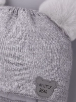 Шапка детская зимняя вязаная с ушками