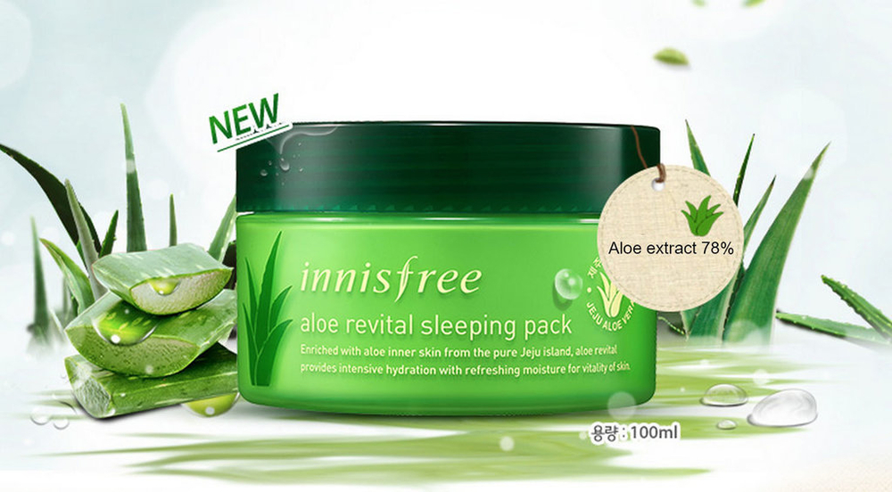 Innisfree Aloe Revital Sleeping Pack ночная оживляющая ночная маска с алоэ вера