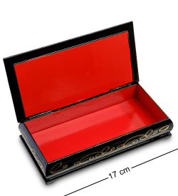 Народные промыслы ШК-11/12-A Шкатулка-купюрница в технике декупаж (8х17х4)