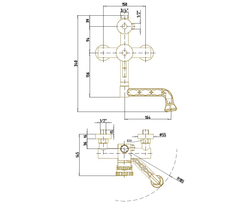 Душевая система WINDSOR Bronze de Luxe 10120PF/1