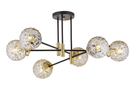 40217MD/6 MBK+AB (1) Люстра (NW)