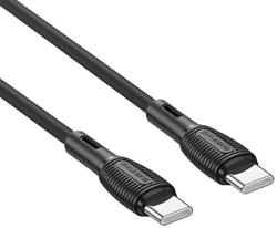 Кабель Type-C  BOROFONE BX86 1м, 3.0A  силиконовый черный
