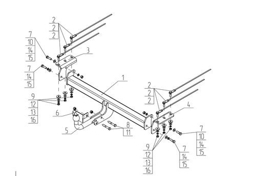 Фаркоп Avtos с универ. элект. Smart, на Exeed LX 2017- (паспорт и сертификат в комплекте) EX 01
