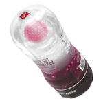 Прозрачный текстурированный мастурбатор Vacuum Cup Masturbator Black Hole