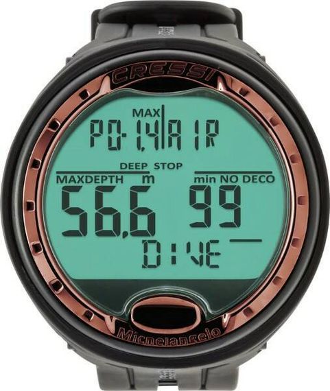 Компьютер наручный Cressi Michelangelo черный-медь