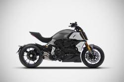 ZDU129S00SSRE5-B ZARD RACING BLACK STEEL EXHAUST SLIP-ON E5 (DVL 1260)