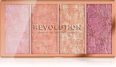 Makeup Revolution Vintage Lace - розовая палитра, 4× 5 g