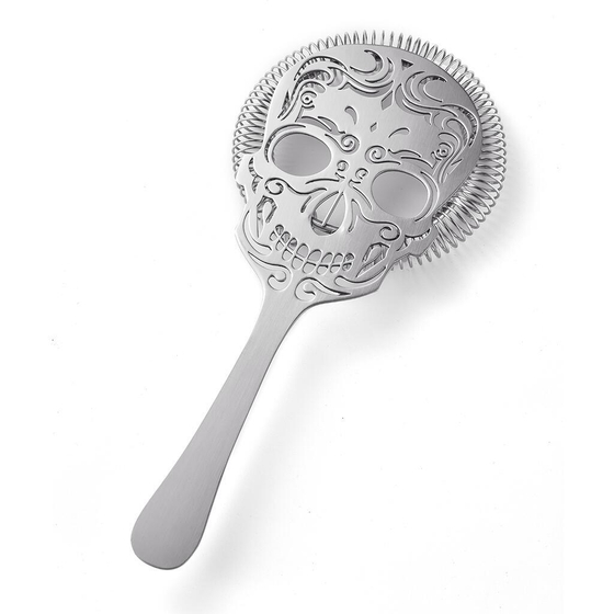 Стрейнер барный нерж. 22,3 см d 9,5 см Череп Skull B'Guys P.L.- Barbossa