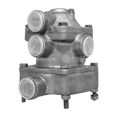 Клапан (ан.100-3522010) управления тормозами прицепа 2-ух проводный ЗИЛ, МАЗ, КАМАЗ, УРАЛ БелАК