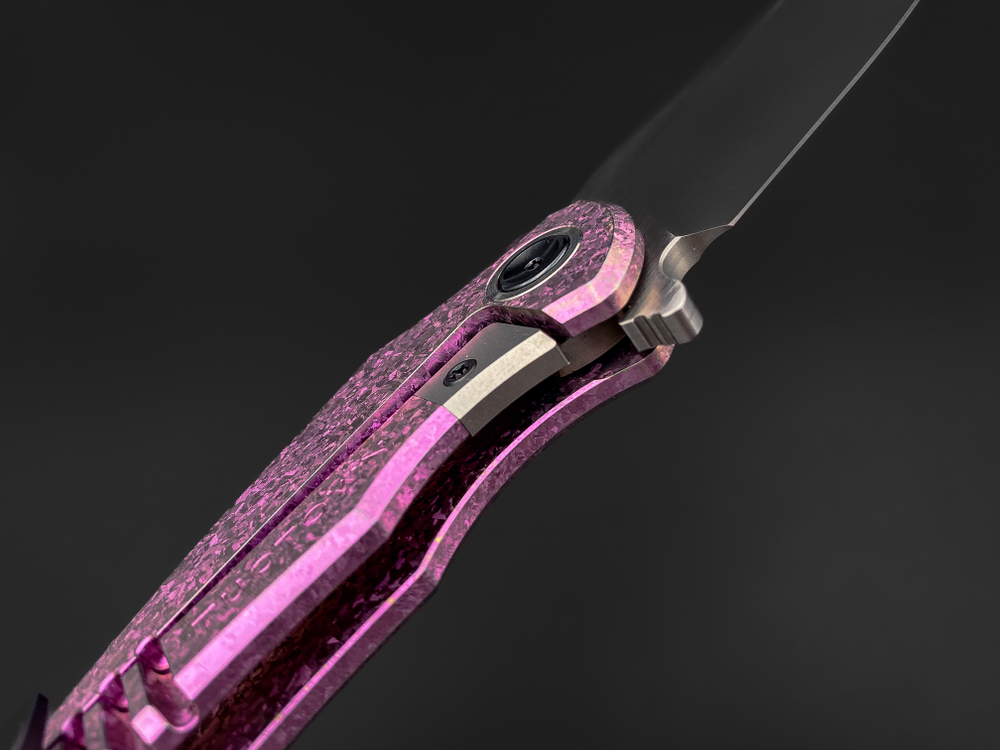 Складной нож Alatus 2 M390 CrystalTi pink