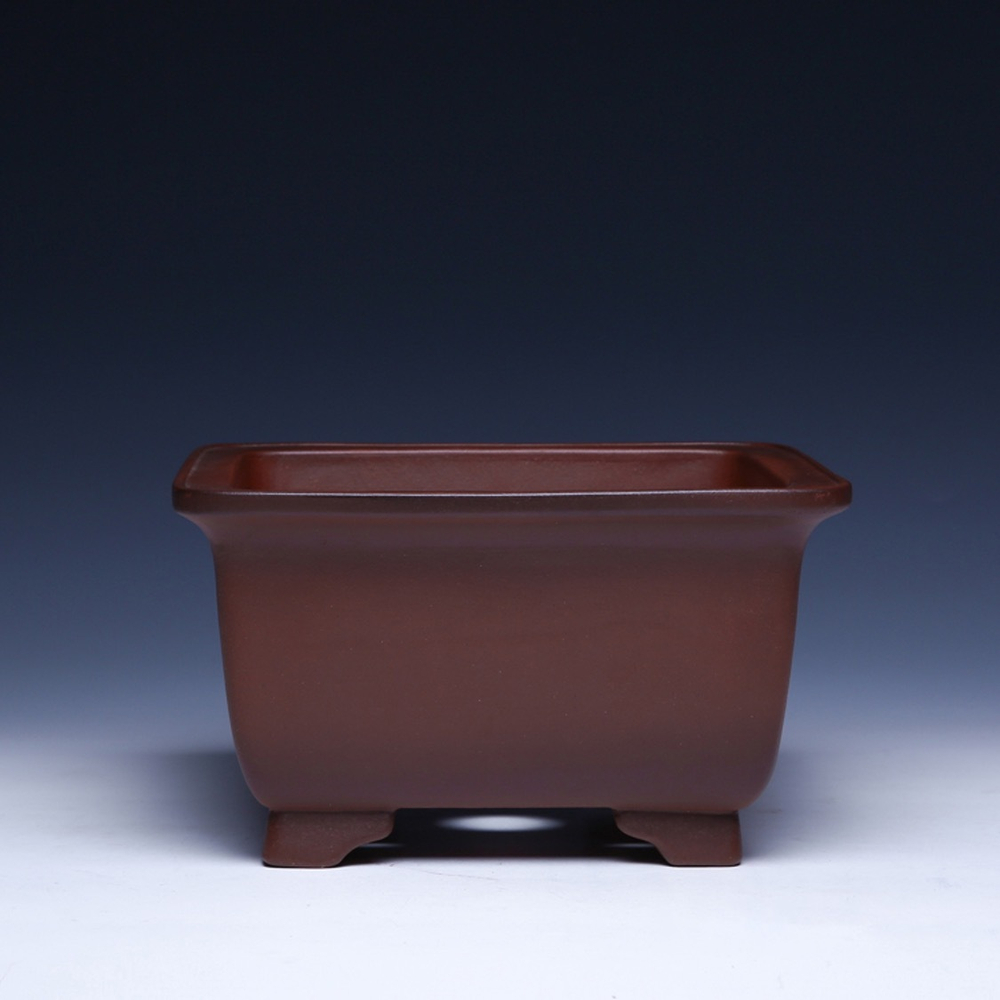 Состаренный неглазурованный горшок для бонсай высочайшего качества (исинская керамика) | 22.3*13.0