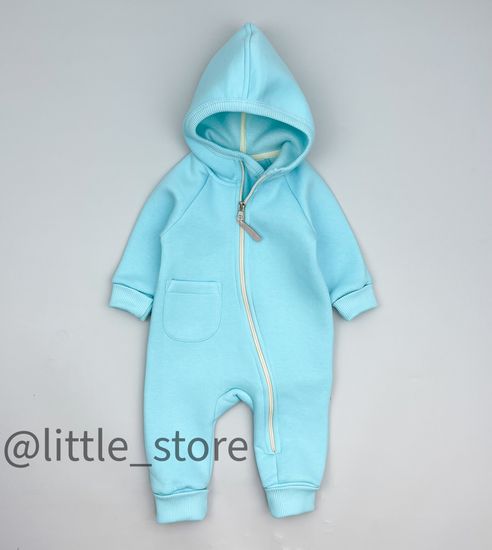 Комбинезон "Simple" из футера с начесом, Ментол