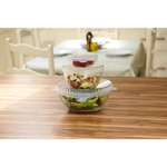 Набор из 4 крышек coverflex ?9, 11, 16, 21 см силикон, прозрачный