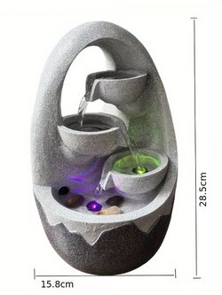 Waterfall Фонтан декоративный Uovo с подсветкой