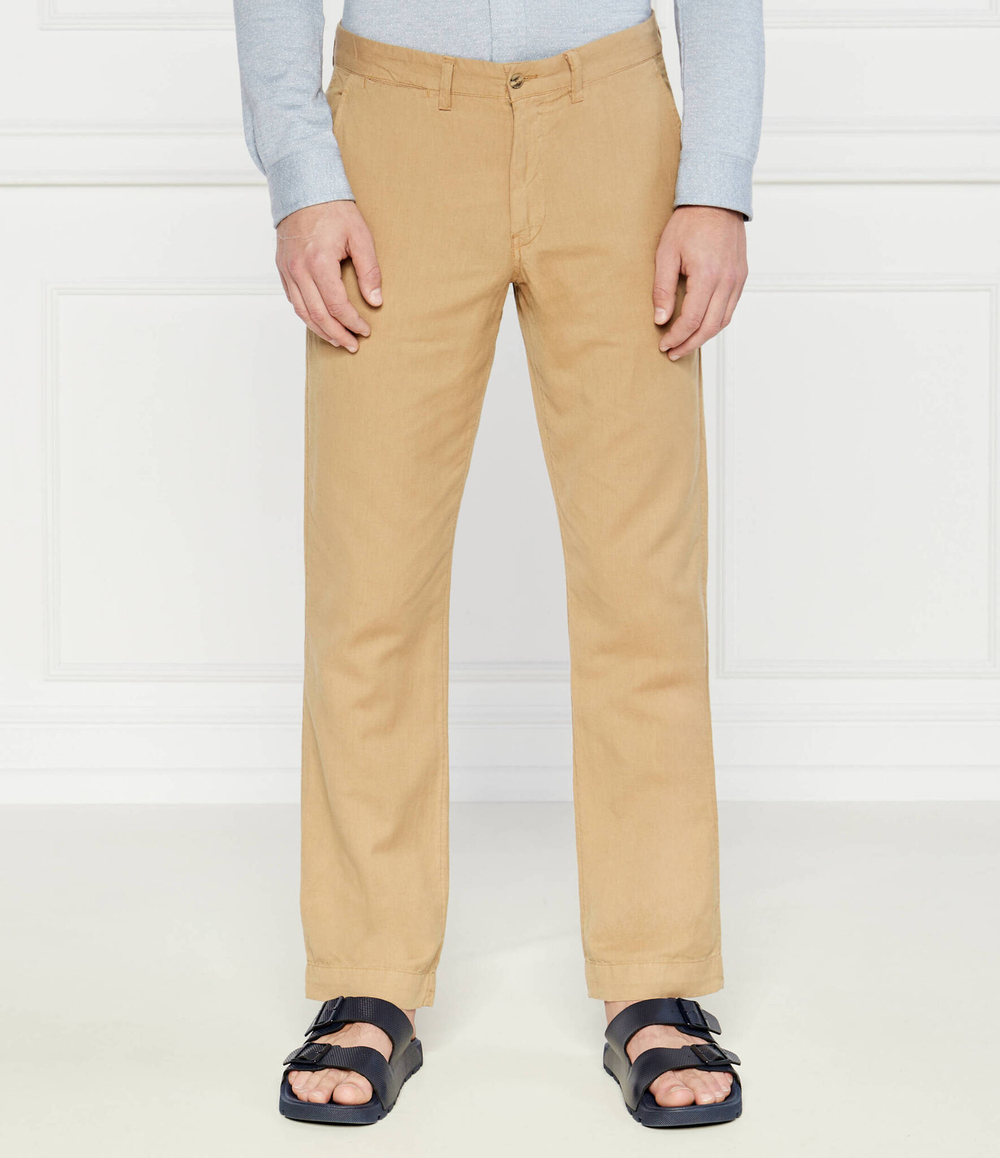 Льняное штаны STFBEDFORDP POLO RALPH LAUREN - светло-коричневый(710901796)