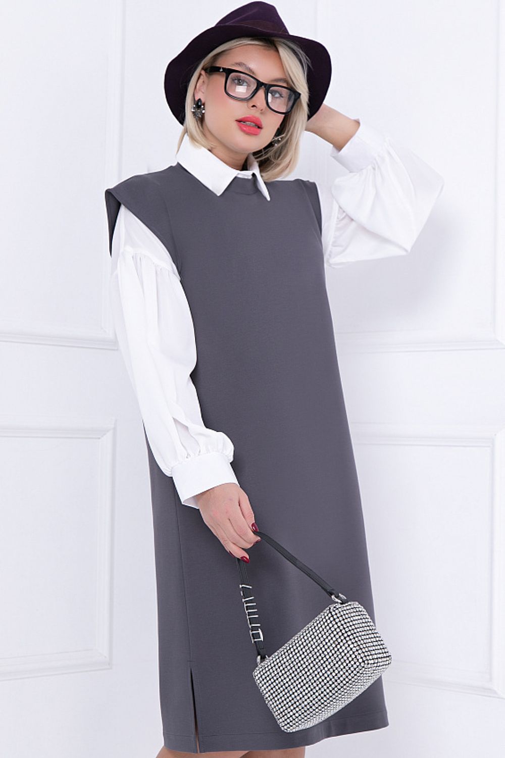 ПЛАТЬЕ АНТОНЕЛЛА (ГРЕЙ) Bellovera (Акция)