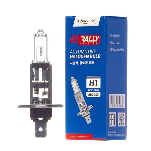 Лампа головного света Avantech H1 12V 100W AB0003
