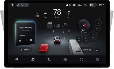 Магнитола для Toyota Harrier 2 XU30 2003-2013, Lexus RX 2003-2009 (монохром, рамка вниз 10) - Teyes CC4-PRO монитор 13" 2K QLED на Android 13, Snapdragon 778G, 8+128, AI, CarPlay, DSP, 4G SIM-слот