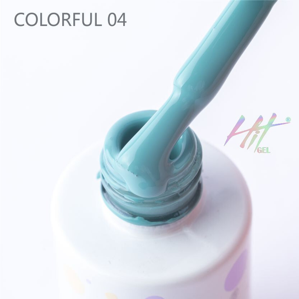 Гель-лак ТМ "HIT gel" №04 Colorful, 9 мл