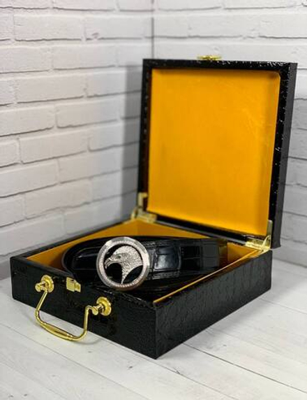 Ремень Stefano Ricci из кожи крокодила