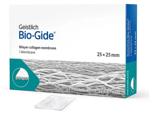 Bio-Gide 25x25 мм, резорбируемая двухслойная барьерная мембрана Geistlich