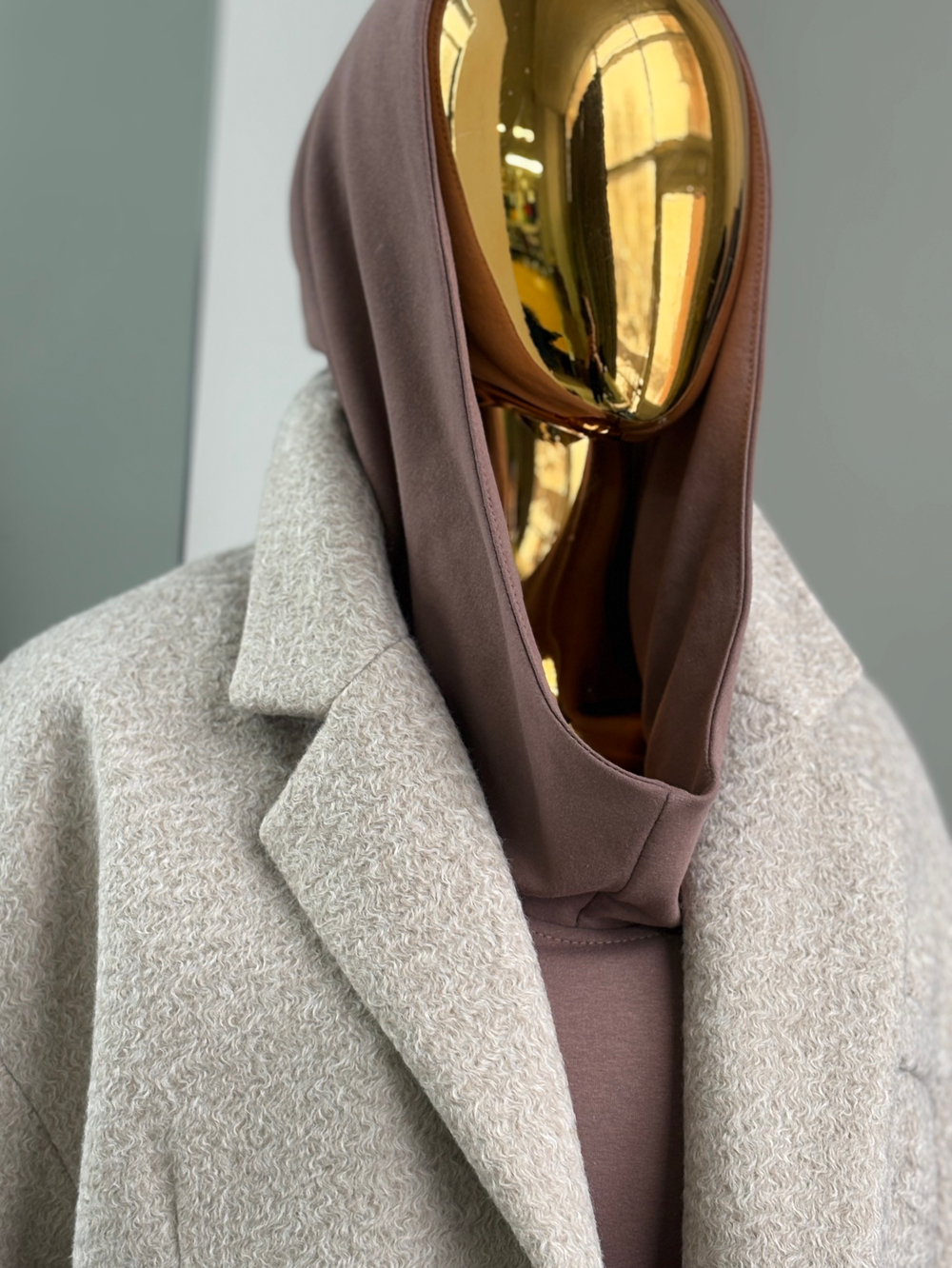 Жакет - полупальто / макадамия