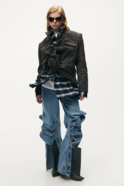 H&M - Glenn Martens Блейзер из смесовой шерсти, темно-коричневый