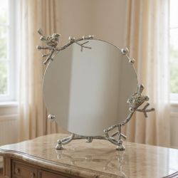 Зеркало Терра настольное Серебро