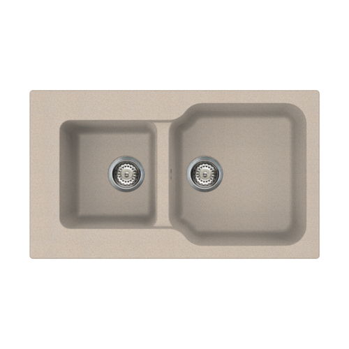 кухонная мойка Omoikiri Maru 86-2-SA Tetogranit/бежевый