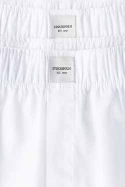 H&M Набор трусов-боксеров из хлопка ( 2 шт.), белый