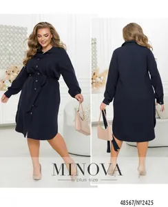 Платье 2425-темно-синий Minova