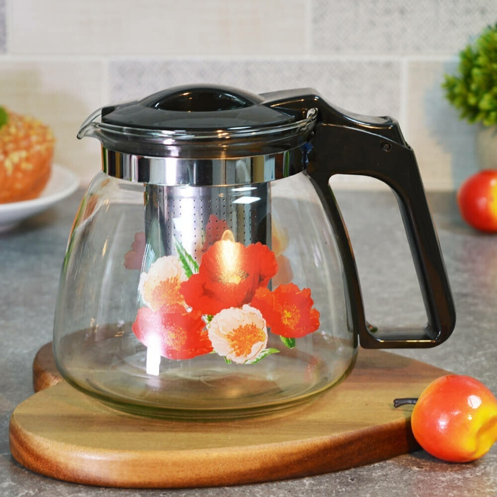 Чайник заварочный 0,9л с рисунком, 202466