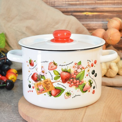 Кастрюля 4,5л "Ягодки" тм Appetite