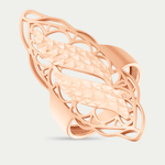 Кольцо из розового золота 585 пробы без вставок женское (арт. 10260А)