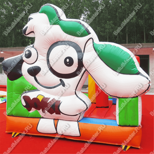 Надувной батут "Пёсик", 4*4*3,5 м