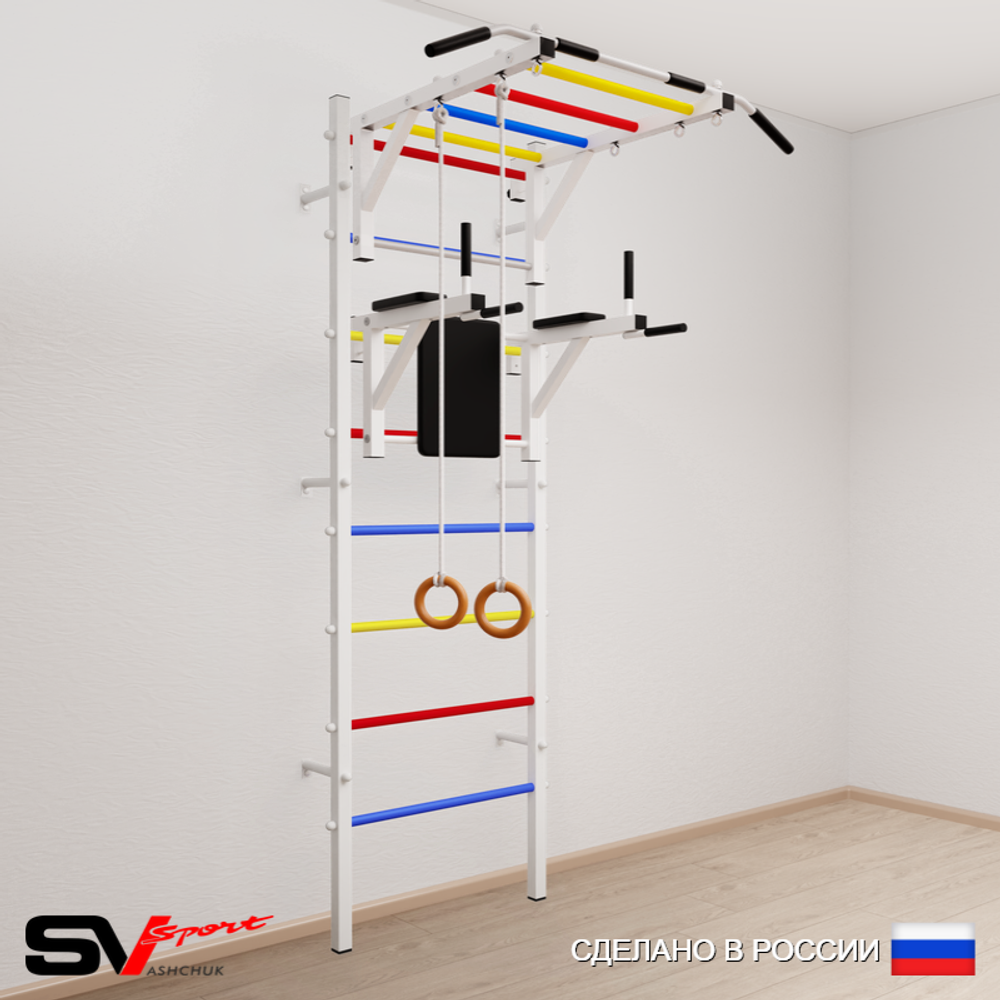 Шведская стенка Sv Sport 541 (Турник рукоход/Брусья/Кольца)