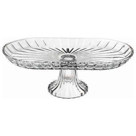 БЛЮДО НА НОЖКЕ ОВАЛЬНОЕ 33Х16Х12 СМ