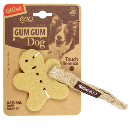 Gigwi GUM GUM DOG ECO игрушка для собак маленький пряник из экорезины 10 см