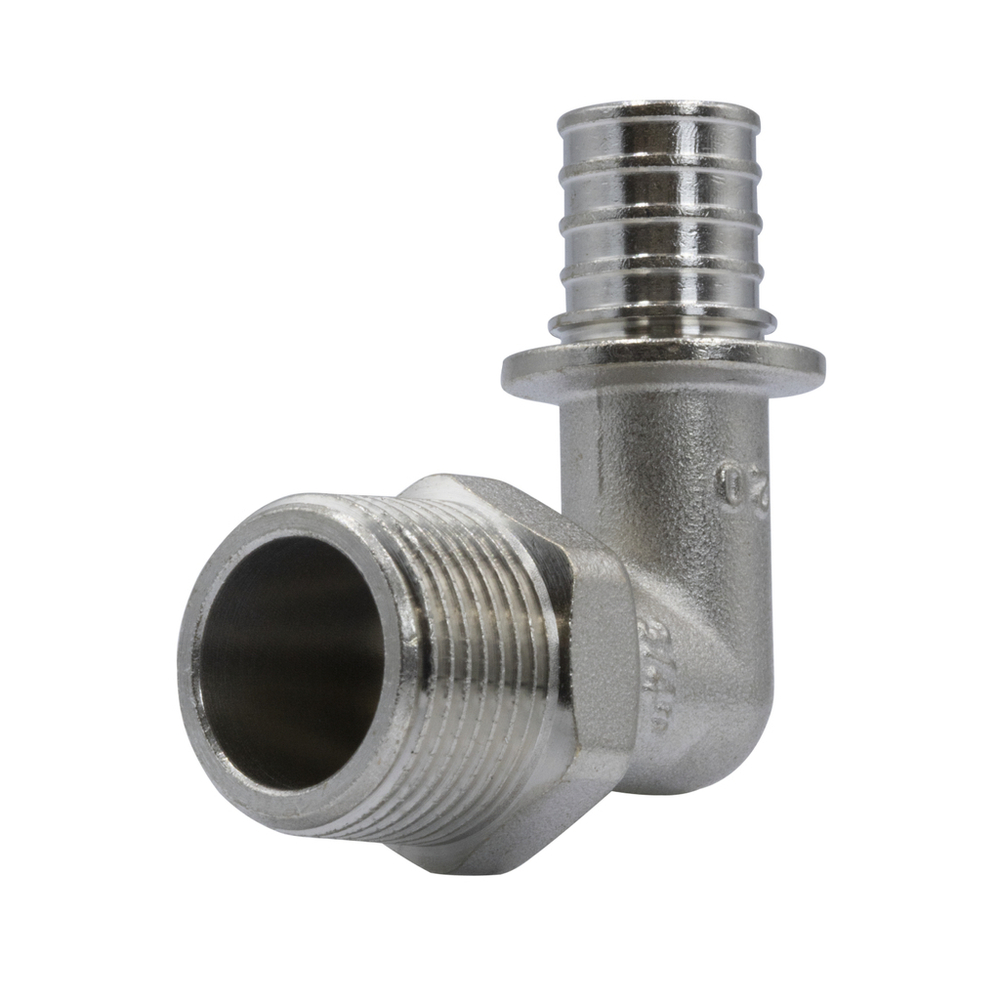 Уголок аксиальный 20 (2,8) х 3/4'' с наружной резьбой VRT®