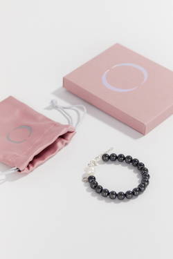 Браслет GROUNDED AND HAPPY из гематита