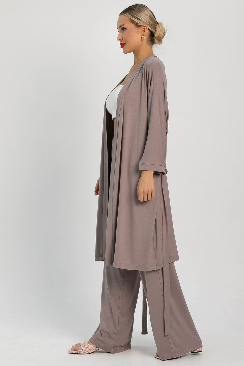 Пеньюар Шелк вискозы (латте) П14486-52М LT Collection