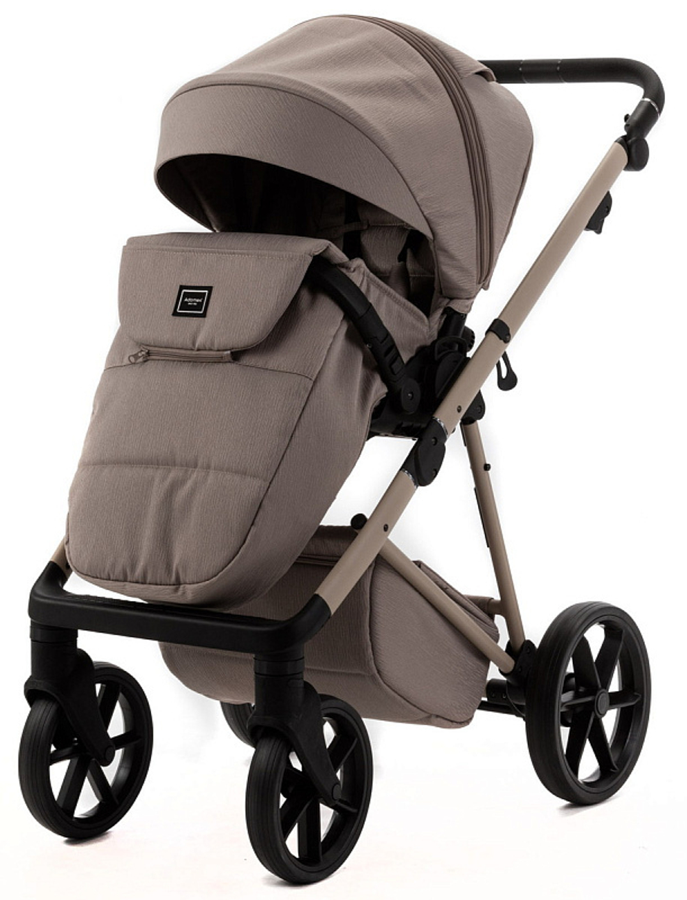 Детская коляска Adamex Delta Natura 2 в 1 DN-4-CAPPUCCINO (КАПУЧИНО)