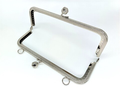 Застежка-фермуар пришивная, р. 18х8 см, серебро