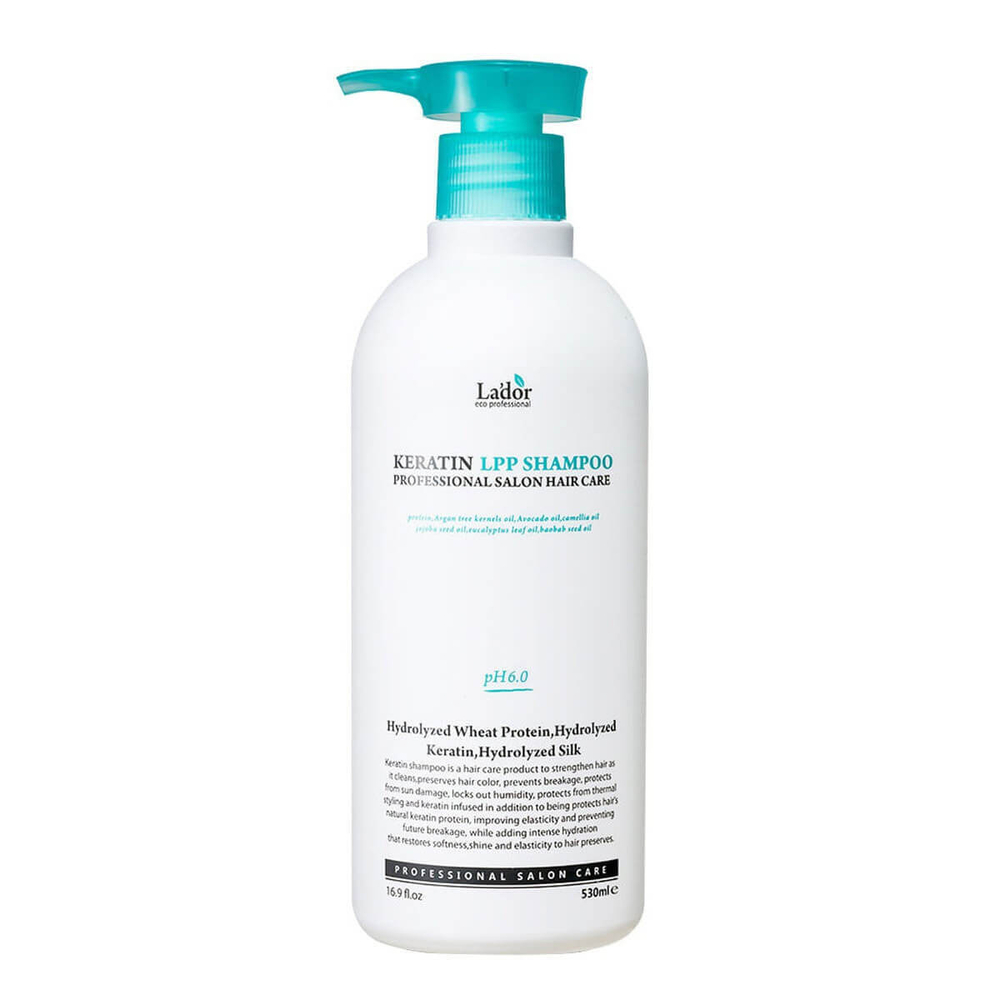 Беcсульфатный протеиновый шампунь Lador Keratin LPP Shampoo