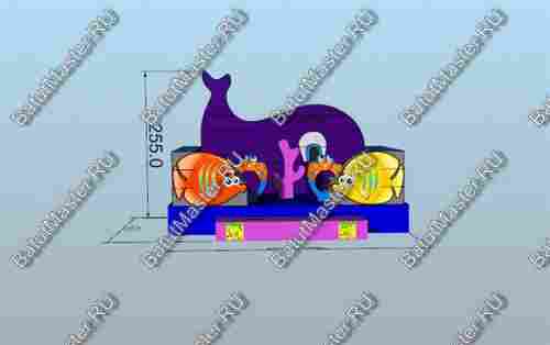Коммерческий надувной батут "Морское царство 2"