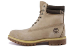 Timberland 6 Inch Premium Waterproof Wide Fit Boots "Off White Nubuck"